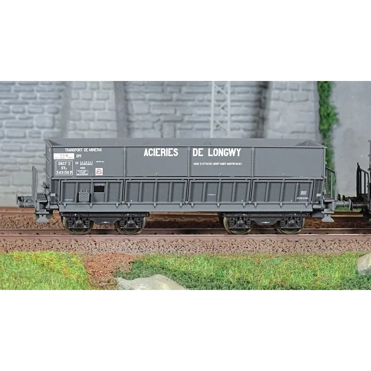 LS Models 31103 Set of 2 DM Hopper Wagons, Longwy Steel Works and L...