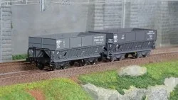 Ls Models 31105 Set of 2 DM hopper wagons, REDANGE-DILLING and SOCI...