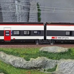 Trix 23281 Set de 2 voitures complémentaires 2ème classe RABe 501 Giruno CFF Trix Trix_23281 - 1