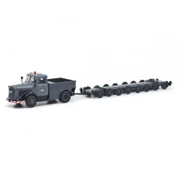Schuco 452657600 Kaelble KV 632 Truck with Culemeyer Tank Carrier T...