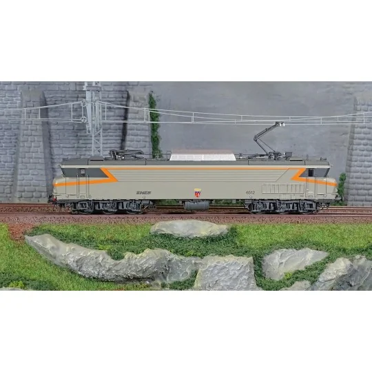 Lsm_10327-Ls Models 10327 Locomotive électrique CC 6512 SNCF, gris béton, orange, logo Nouille