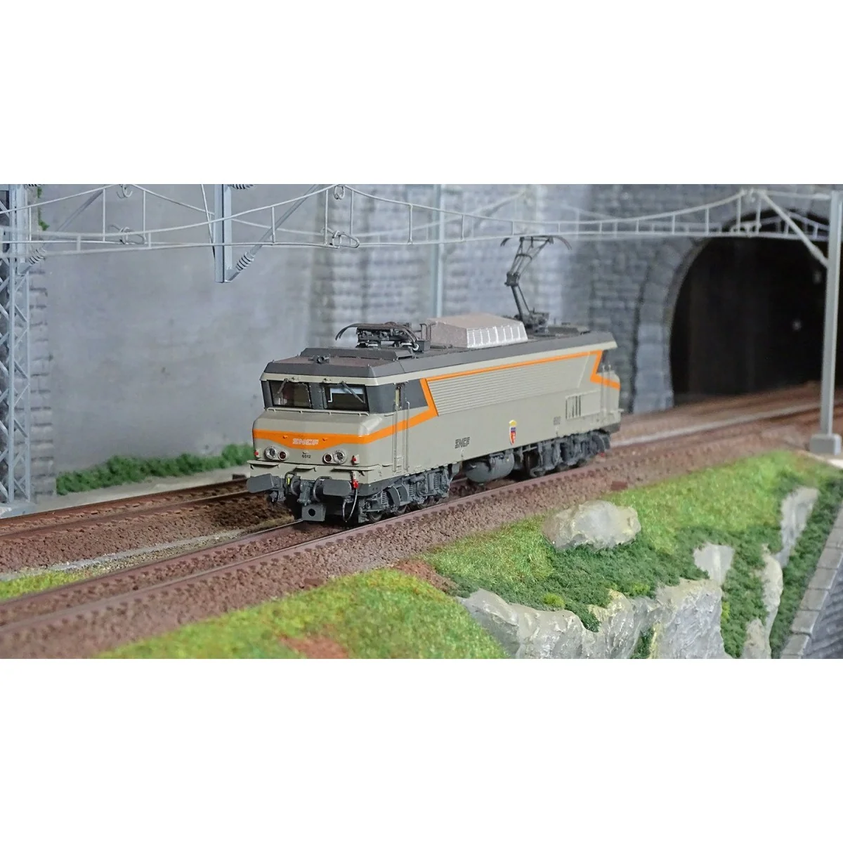 Ls Models 10327 Locomotive électrique CC 6512 SNCF, gris béton, orange, logo Nouille Ls models Lsm_10327 - 1