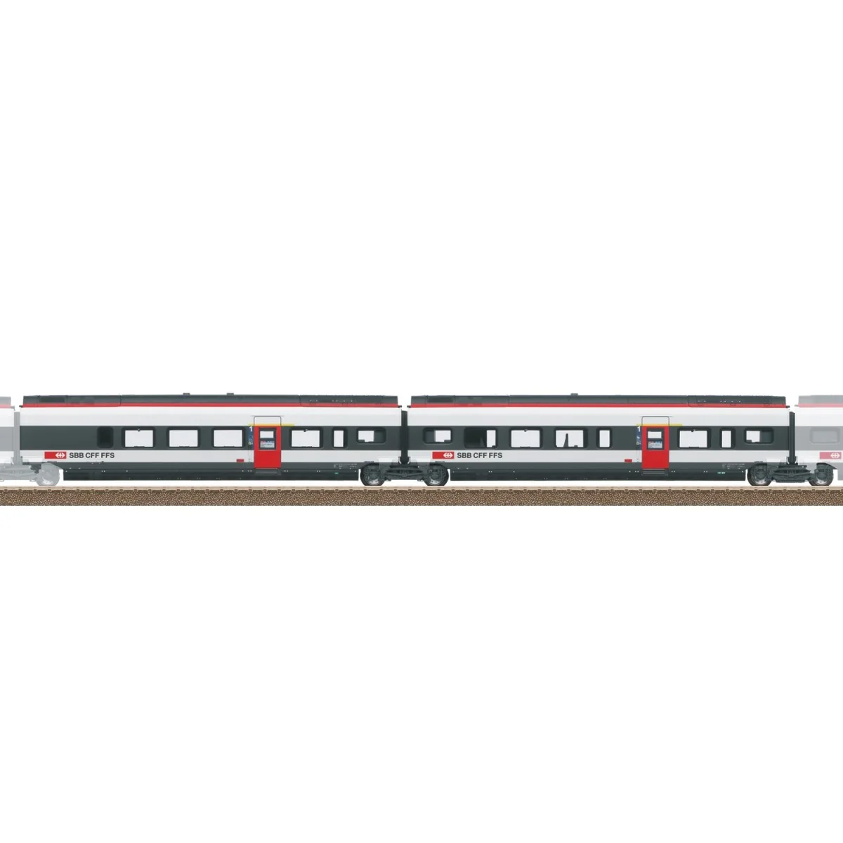 Trix 23283 Set de 2 voitures complémentaires 1ère classe RABe 501 Giruno CFF Trix Trix_23283 - 2