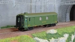 Ls Models 31203 Fourgon Dd4yi, NORD, vert, châssis noir, toit vert, éclairage Ls models Lsm_31203 - 1