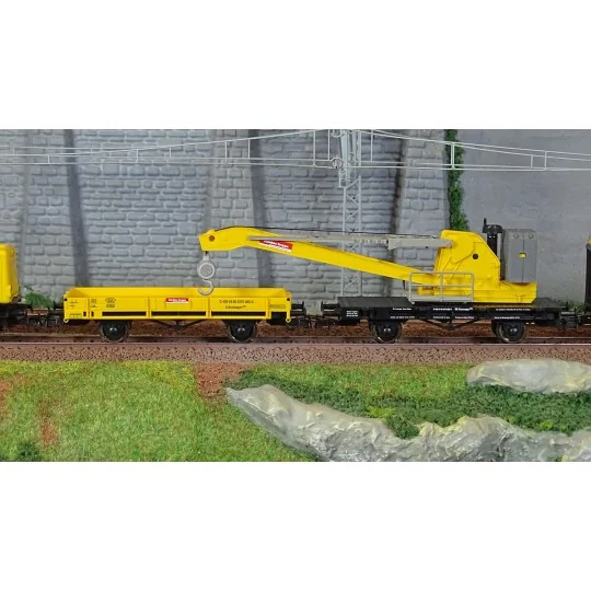 Roco_5100002-Roco 5100002 Coffret de départ locomotive diesel série 212, avec train grue, DB AG