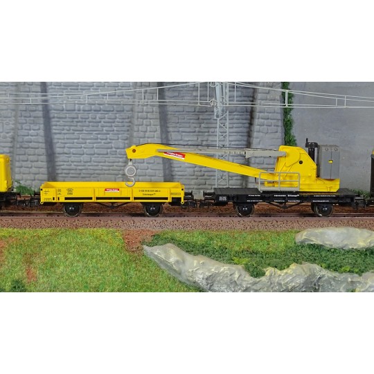 Roco_5100002-Roco 5100002 Starter set of a Class 212 diesel locomotive with a crane train, DB AG