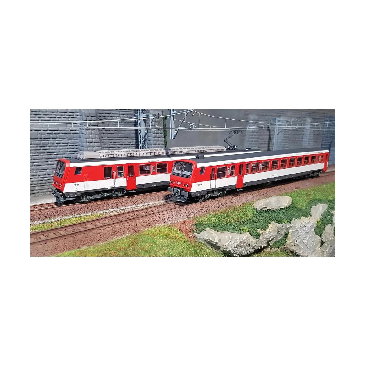 Piko 96416 SNCF electric railcar, Z2 Z 7319, Red, TER Aquitaine - P...