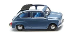 Wiking 009906 Fiat 600, bleu brillant , toit ouvert Sai Sai_009906 - 1