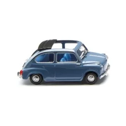 Wiking 009906 Fiat 600, bleu brillant , toit ouvert Sai Sai_009906 - 1