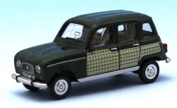 SAI 1645 Renault 4L Parisienne, vert foncé / jaune, avec une conductrice et un enfant Sai Sai_1645 - 1