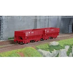 Ls Models 31113 Set of 2 DM hopper wagons, SACILOR - Lsm_31113