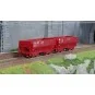 Ls Models 31113 Set of 2 DM hopper wagons, SACILOR Lsm_31113-Ls Models 31113 Set of 2 DM hopper wagons, SACILOR