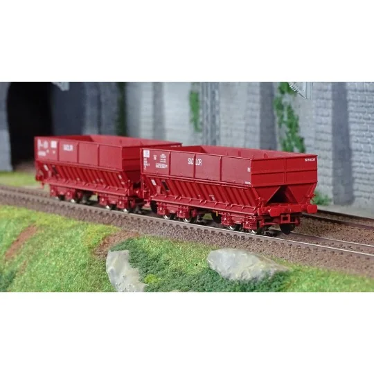 Ls Models 31113 Set of 2 DM hopper wagons, SACILOR Lsm_31113-Ls Models 31113 Set of 2 DM hopper wagons, SACILOR