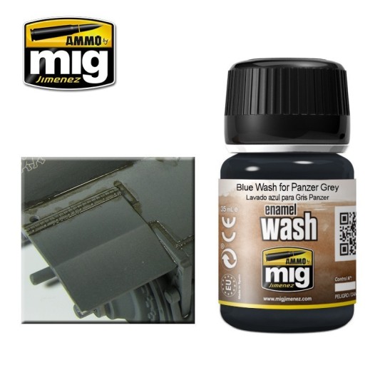 A.MIG-1006-Blue WASH for Panzer Grey 35ml Mig