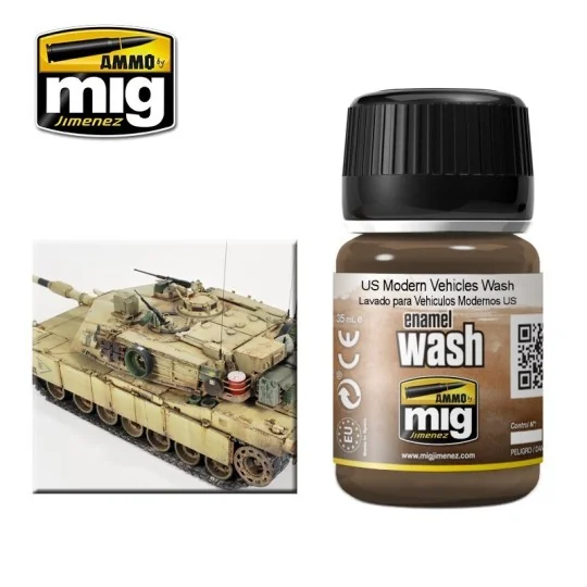 WASH sand for modern vehicles USA 35ml Mig A.MIG-1007-WASH sand for modern vehicles USA 35ml Mig - A.MIG-1007
