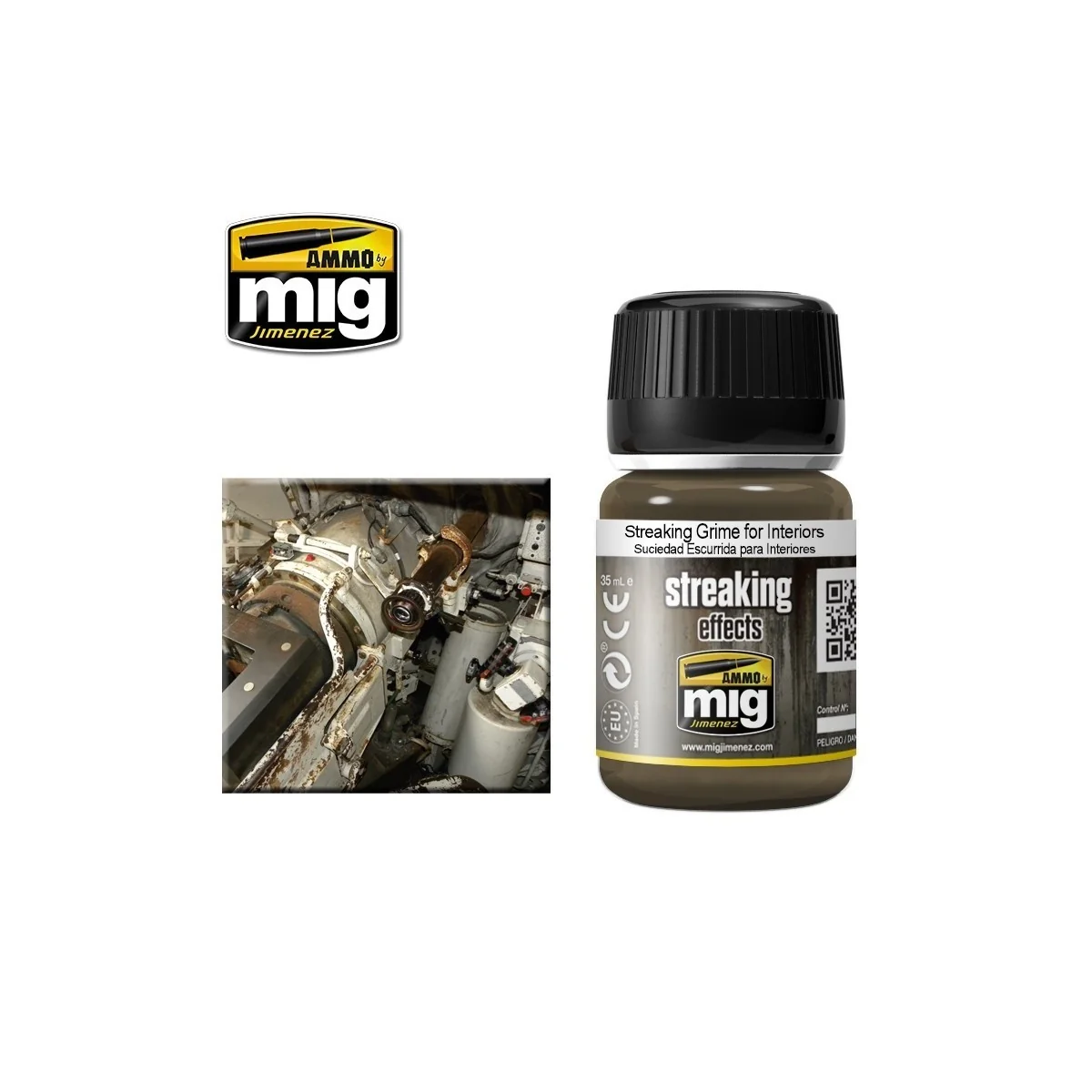 STREAKING Crasse pour intérieurs 35ml Mig AMMO - MIG Jimenez A.MIG-1200 - 1