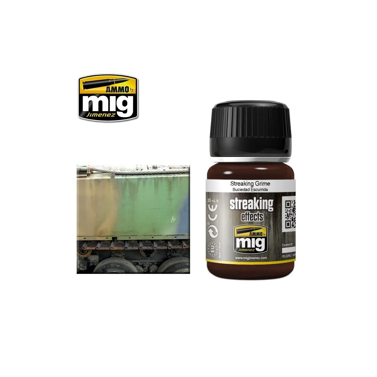 STREAKING Crasse striée 35ml Mig AMMO - MIG Jimenez A.MIG-1203 - 1 STREAKING Crasse striée 35ml Mig AMMO - MIG Jimenez A.MIG-1203 - 1