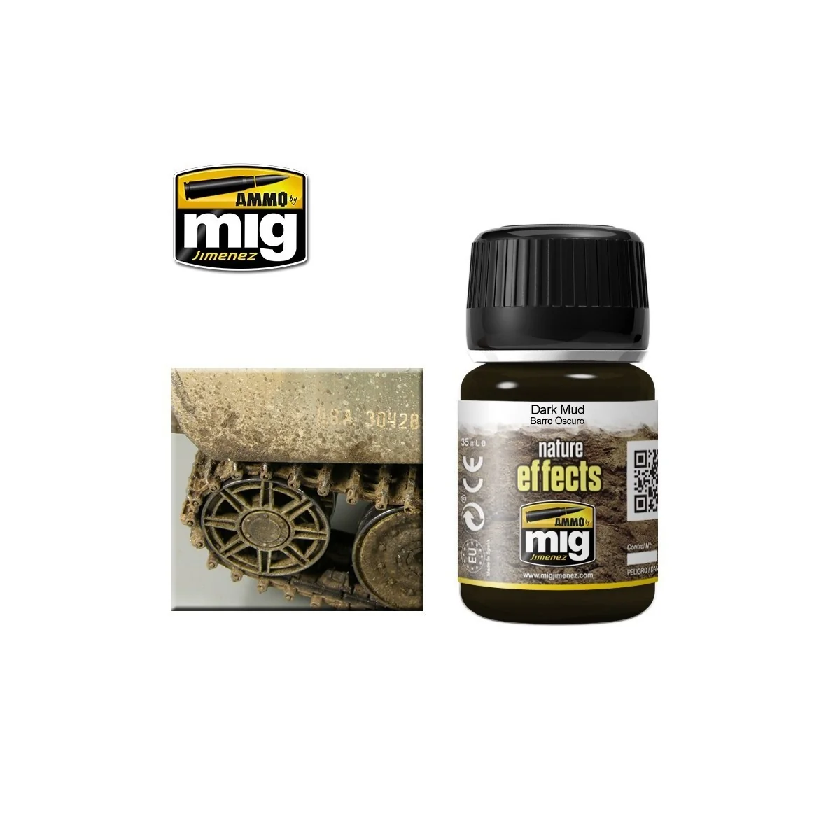 EFFETS NATURE Boue noire 35ml Mig AMMO - MIG Jimenez A.MIG-1405 - 1