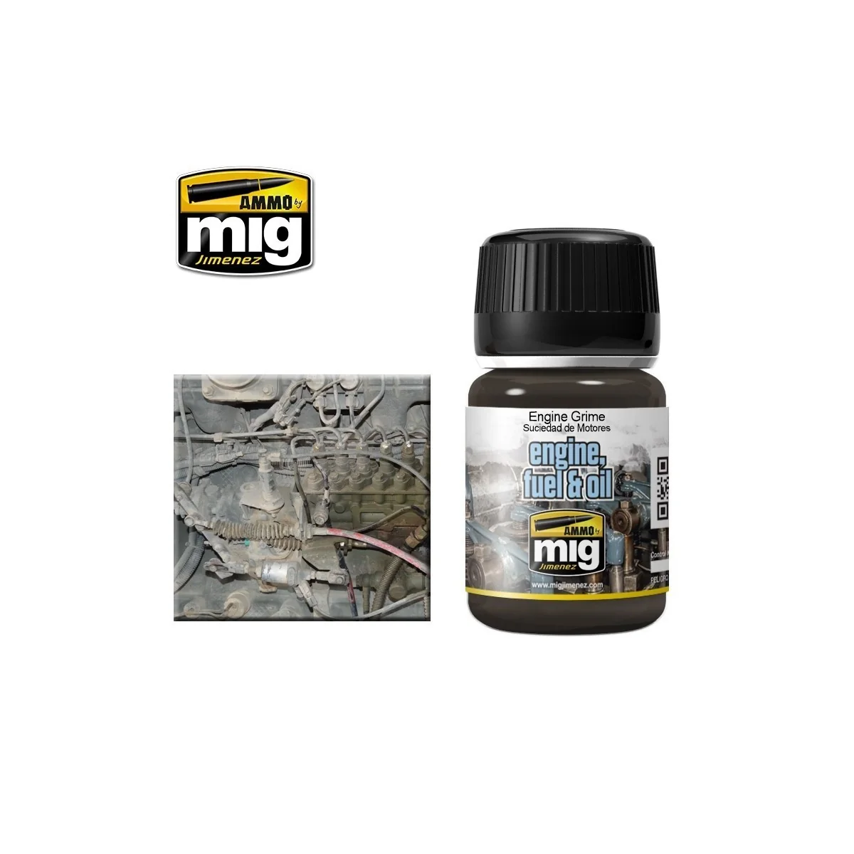 EFFETS NATURE Crasse moteur 35ml Mig AMMO - MIG Jimenez A.MIG-1407 - 1