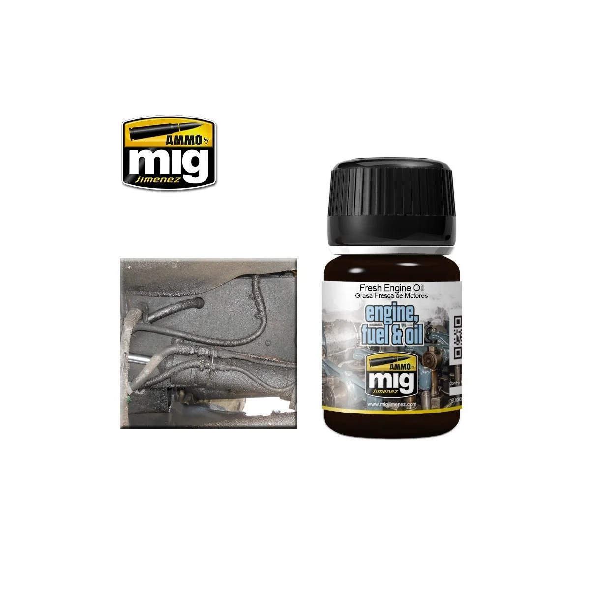 EFFETS NATURE Huile moteur fraiche 35ml Mig AMMO - MIG Jimenez A.MIG-1408 - 1