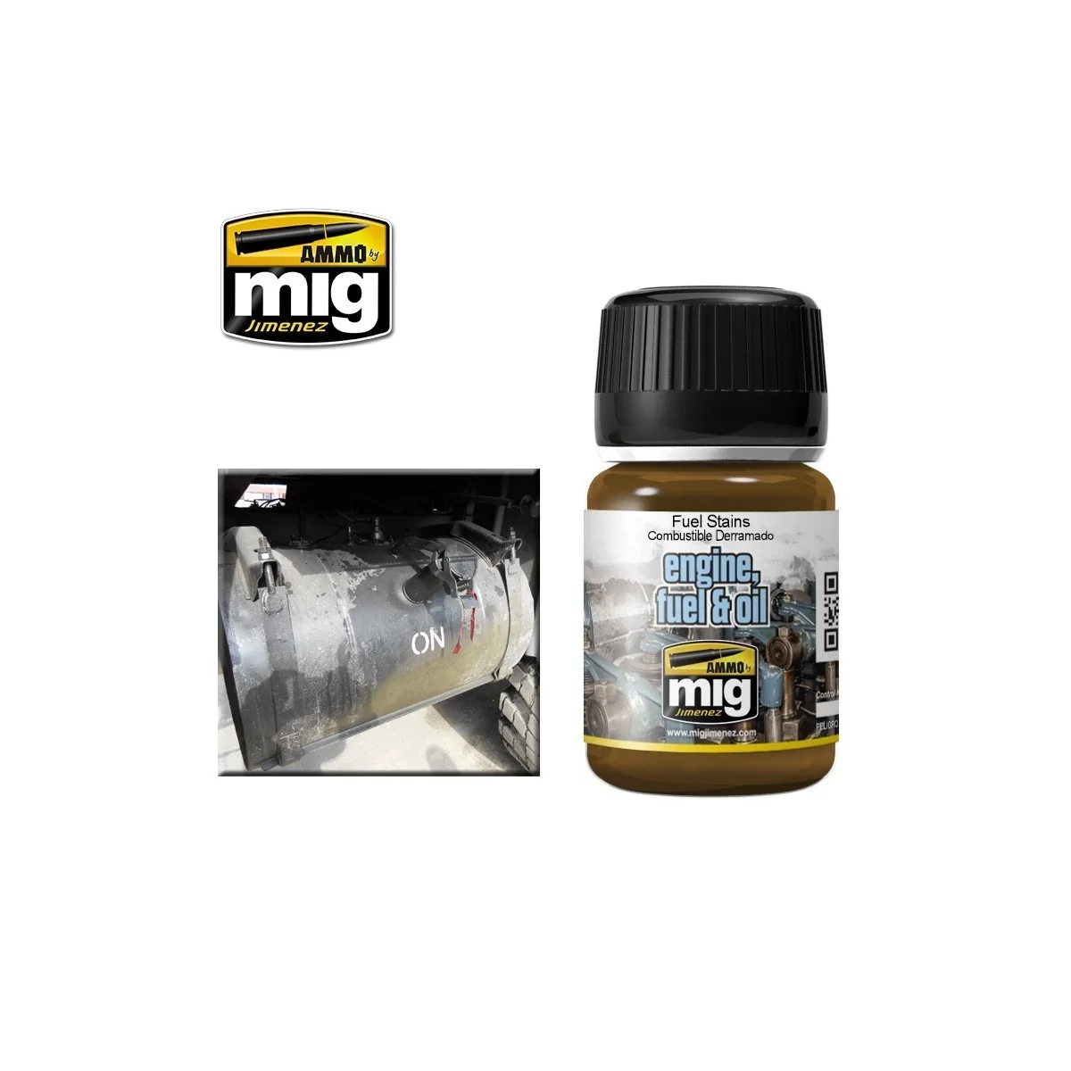 EFFETS NATURE Taches de carburant 35ml Mig AMMO - MIG Jimenez A.MIG-1409 - 1