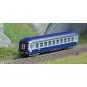 Trix_18467-MiniTrix 18467 Voiture couchettes B9c9x, SNCF, échelle N
