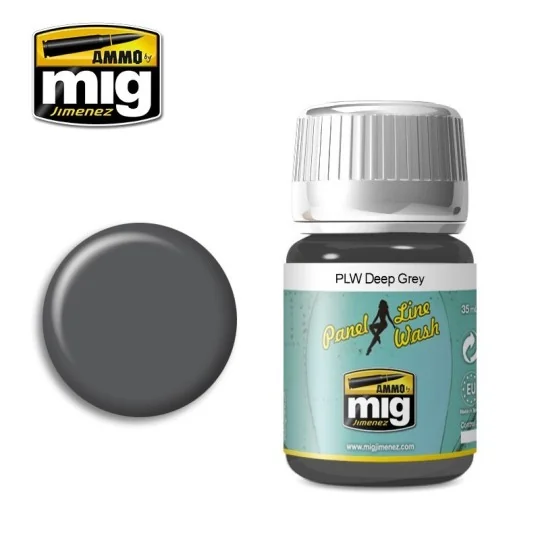 A.MIG-1602-Dark Grey PLW Paint 35ml Mig