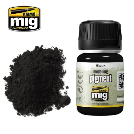 A.MIG-3001-Peinture PIGMENT Noir 35ml Mig