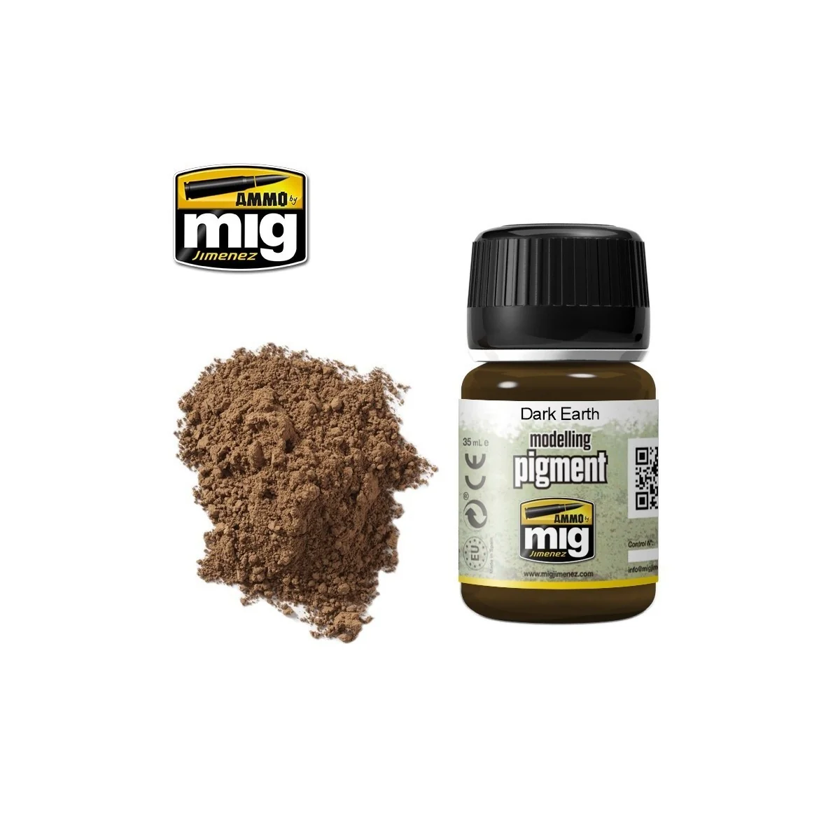 Peinture PIGMENT Terre Sombre 35ml Mig AMMO - MIG Jimenez A.MIG-3007 - 1
