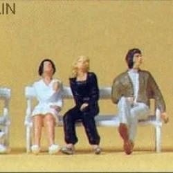 Preiser 10180 Personnages, couples de jeune assis Preiser Preiser_10180 - 1