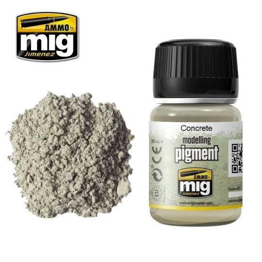 Mig Concrete Pigment Paint 35ml A.MIG-3010-Mig Concrete Pigment Paint 35ml - A.MIG-3010