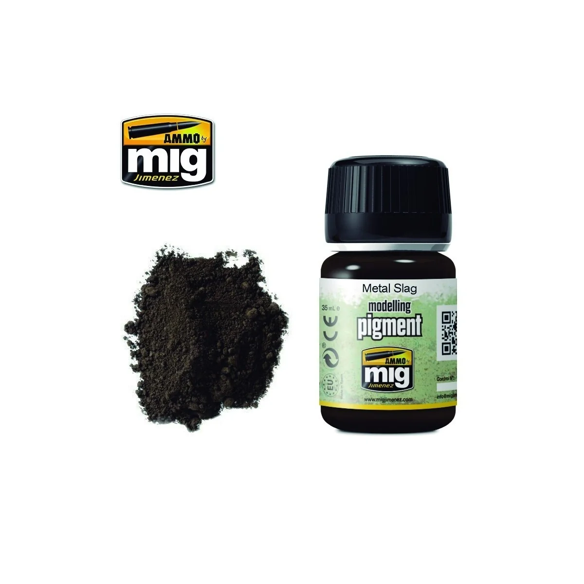 Peinture PIGMENT Scories métalliques 35ml Mig AMMO - MIG Jimenez A.MIG-3020 - 1
