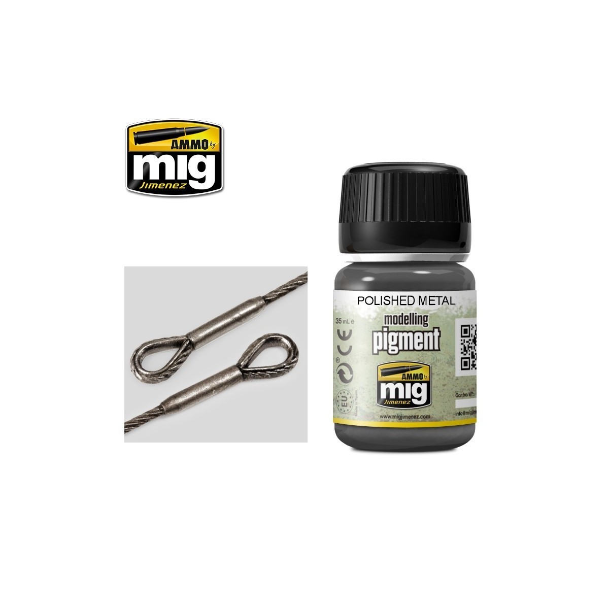 PIGMENT Polished Metal 35ml Mig - A.MIG-3021