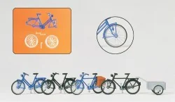 Preiser 17161 Set of 4 bicycles and 1 trailer - Preiser - PREISER_1...