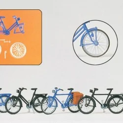 Preiser 17161 Set of 4 bicycles and 1 trailer - Preiser - PREISER_1...