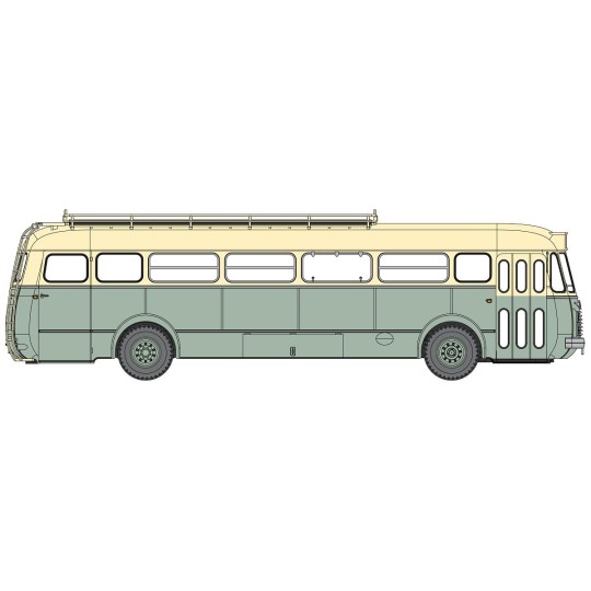 CB-133-Ree Modeles CB133 Renault R4190 Coach, Green and Cream, VIENNE (38)