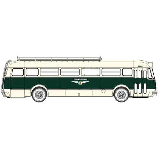 CB-136-Ree Modeles CB136 Autocar Renault R4190 Vert et crème, VOYAGES TRANSCAR (75)