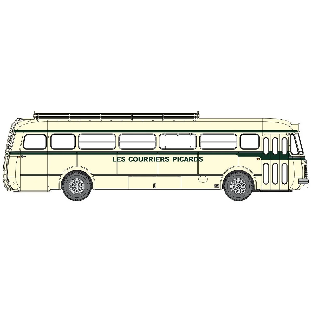 Ree Modeles CB137 Renault R4190 Cream Coach, LES COURRIERS PICARD (...