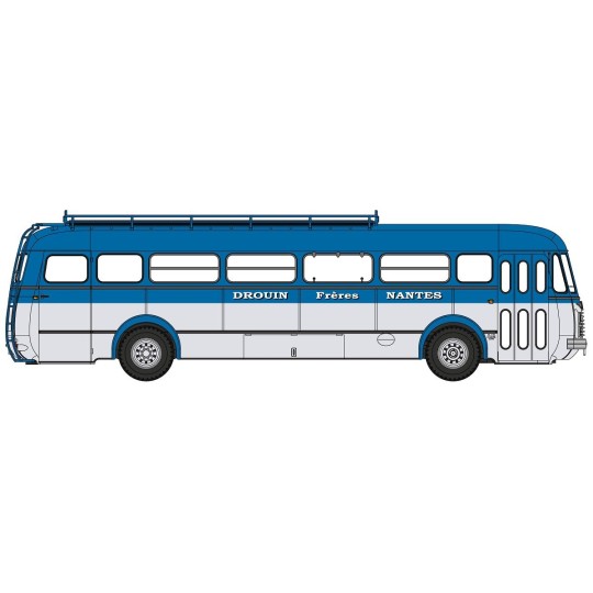 CB-138-Ree Modeles CB138 Autocar Renault R4190 Bleu et Gris, DROUIN Frères NANTES (44)