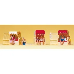 Preiser 10427 character, Beach gazebo - Preiser_10427