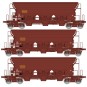 WB-841-Ree models WB841 Set of 3 T8 Tads hopper wagons, SNCF, ep. IV