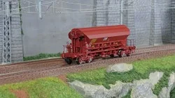 Ree modeles WB846 Wagon trémie T8 Tadkks, SNCF, ep. VI Ree Modeles WB-846 - 1