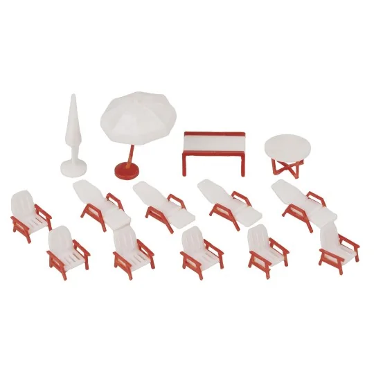 Faller_190136-Faller 190136 Model Kit, Promotional Set for Leisure Centers