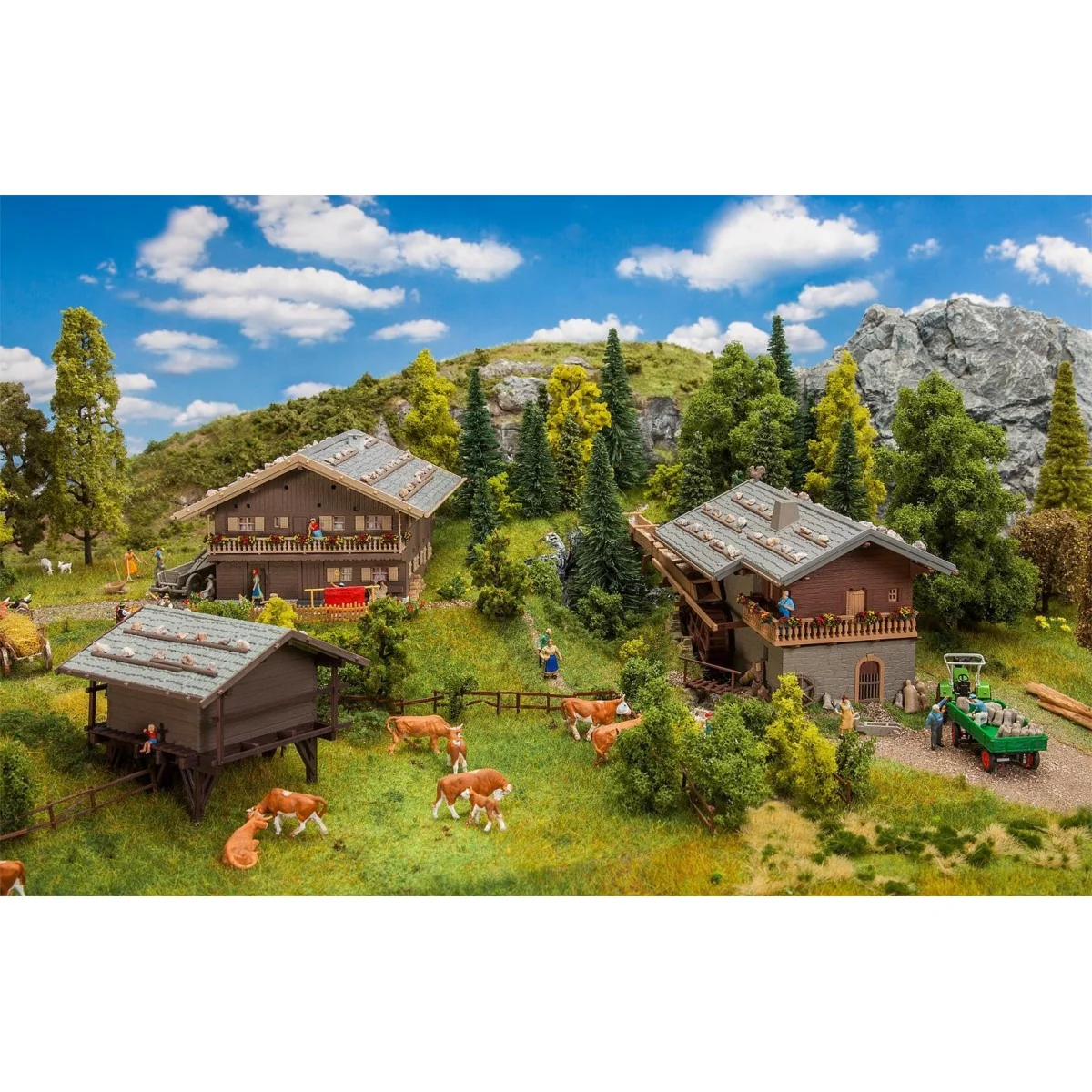 Faller 190139 Model Kit, Promotional Set Alpine Village