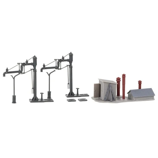 Faller_190140-Faller 190140 Model Kit, Promotional Set Small Railway Depot