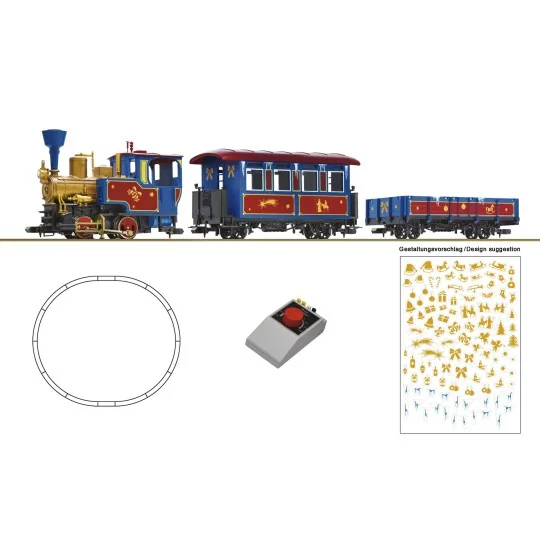 Roco_5100003-Roco 5100003 Steam Locomotive Starter Set, Christmas Train