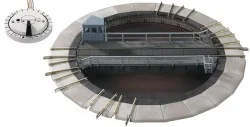 Fleischmann 6154 Motorized turntable with control station 183mm