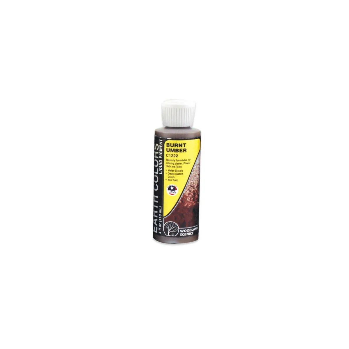 Woodland Scenics C1222 Burnt Umber Decorative Paint 118ml - WC_1222