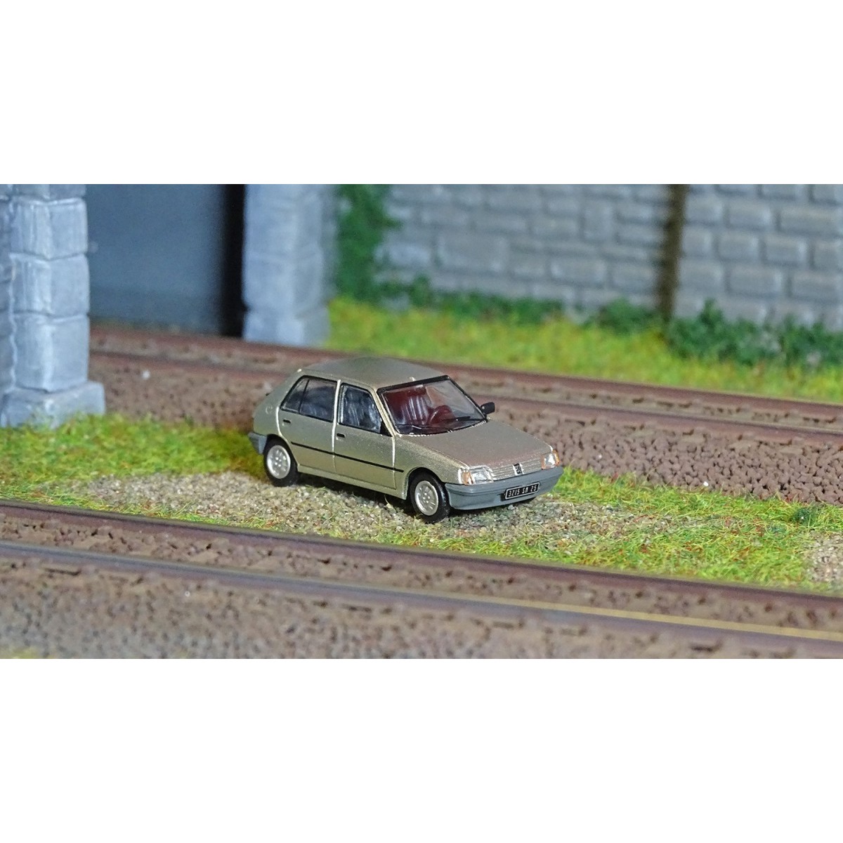 Ree Modeles CB148 Peugeot 205 GE Car, Metallic Grey - CB-148