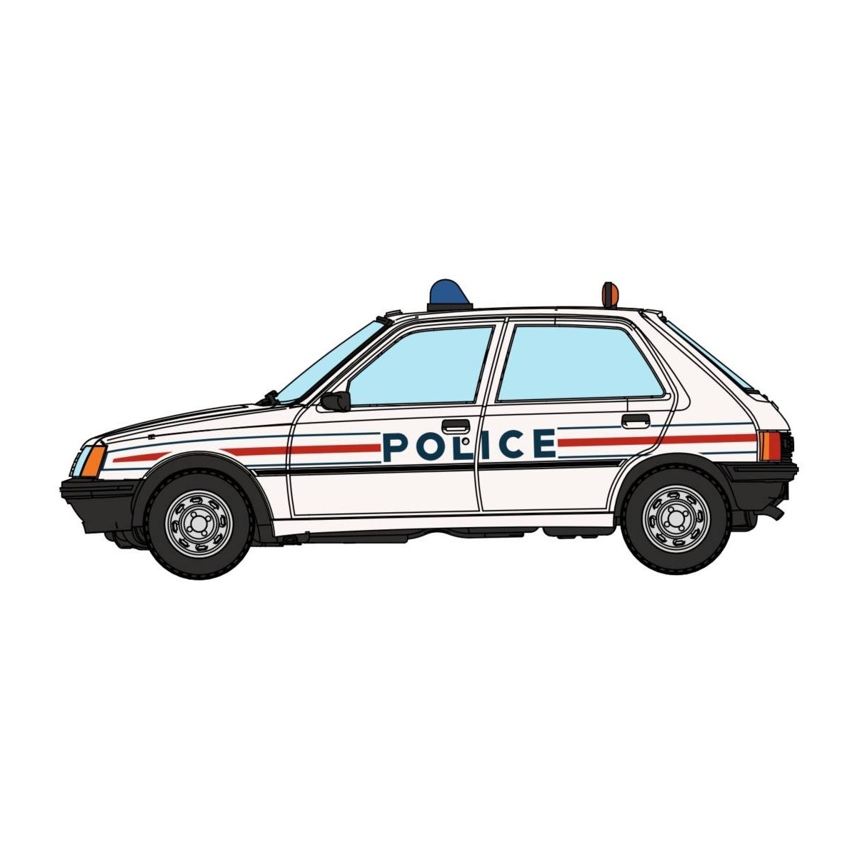 Ree Modeles CB155 Peugeot 205 GE Police Car (1st version) - CB-155